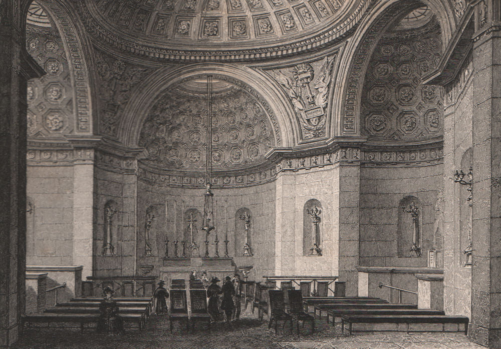 PARIS. Chapelle Expiatoire de Louis XVI. BICKNELL 1845 old antique print